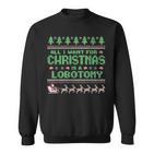 Everything I Wish For Christmas Is A Lobotomy Ugly Christmas Sweatshirt