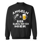 Fisch&Bier Darum Bin Ich Hier Angler Sweatshirt