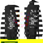 Flaggen Der Welt Handprint Travel Anti Racism Sweatshirt