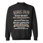 Bonus Dad Stepfather Saying Father's Day Christmas Sweatshirt