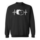 Heartbeat Ekg Apple Fruit Apple Sweatshirt