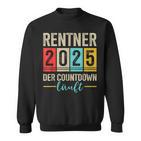 Pensioner 2025 Countdown Running For Retirement Sweatshirt