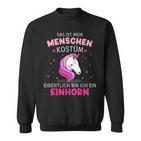 People Costume Unicorn For Carnival Fancy Dress Sweatshirt