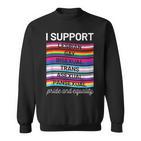 Gay Pride Lgbt Support Trans Pan Lesbian Bi Equality Sweatshirt