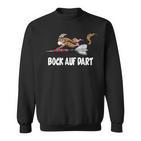 Goat Bock On Dart Game Dart Player Sweatshirt