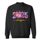 Happy New Year 2025 Pink Coquette Party Family Matching 2025 Sweatshirt