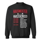 Hausmeister Hourly Wage Haustechnik Janitory Sweatshirt