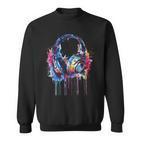 Headphones Music Dj Beatmaker Techno Splash House Music Edm Sweatshirt