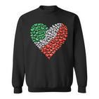 Italy Flag Heart Of Passion For Italy Sweatshirt