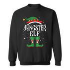 Jüngster Elf Outfit Christmas Family Elf Christmas Sweatshirt