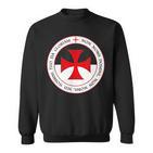 Knights Templar Cross And Seal Knight Sweatshirt