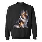 Langhaar Collie Motiv Collie Sweatshirt