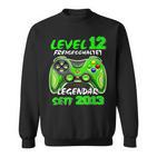 Level 12 Birthday Boy Gamer 2013 12 Birthday Sweatshirt