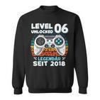 Level 6 Years Birthday Young Gamer 2018 Birthday Sweatshirt