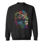 Lion Sunglasses Headphones Party Lion Lovers Lion Sweatshirt