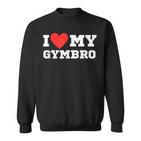 I Love My Gymbro Y2k Sigma Red Heart Sweatshirt