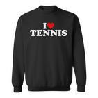 I Love Tennis Herz Sweatshirt