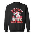 Meowy Catmas Santa Cats Reindeer Tree Christmas Sweatshirt