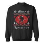 Merry Krampus Christmas Xmas Horror Ugly Jumper Evil Pyjamas S Sweatshirt