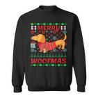 Merry Woofmas Dachshund Christmas Jumper Sweatshirt