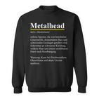 Metalhead Dictionary Definition For Fans Of Heavy Metal Sweatshirt