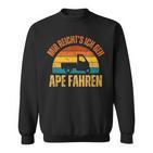 Mir Reicht's Ich Geh Ape Fahren Cult Tricycleespacar 50 Sweatshirt