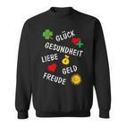 New Year's Eve Birthday New Year Outfit Wishes Lucky Charm Sweatshirt