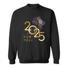 New Year's Eve Party Supplies 2025 Happy New Year Fireworks Sweatshirt