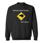 New Zealand Is Calling New Zealand Kiwi Backpacker Sweatshirt