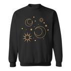 Night Star Moon Sun Sky Stars Esoteric Astrology Sweatshirt