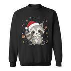 Raccoon Christmas Animals Fairy Lights Raccoon Sweatshirt