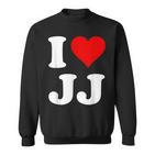 Red Heart I Love Jj Sweatshirt