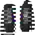 Retro Style Music Forever Young Radio Cassette S Sweatshirt