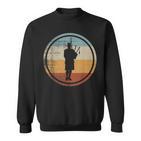 Retrointage Bagpipe Musician Bagpipe Player Sweatshirt