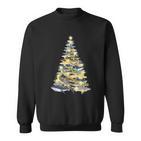 Shark Christmas Tree Xmas Diving  Sweatshirt