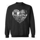 Silver Disco Ball Heart Sweatshirt