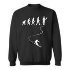 Skifahren Wintersport Skiliebhaber Evolution Des Skifahrers Sweatshirt