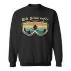 Skifahrer Herrenintage Skifahren Skifahrer Geschenk Sweatshirt