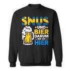 Snus Darum Bin Ich Hier Swedish Chewing Tobacco Sweatshirt