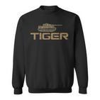 Soldiers Armed Forces In Uniform Camouflage Tiger Tank Sweatshirt