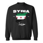 Syrian Revolution Flag Map Syria Situation Of Syria Sweatshirt