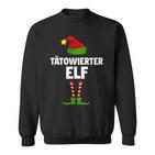 Tattooed Elf Partner Look Elves Family Outfit Christmas Sweatshirt