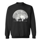 Traktorfahrer Traktor Treckerfahrer Landwirt Mond Trecker Sweatshirt