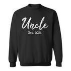 Uncle To Be 2024 Uncle Est 2024 For Uncle Sweatshirt