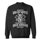 Viking Nordic Compass Wolf Nordic Germanic Midgard Sweatshirt