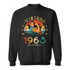 Vintage 1965 60 Geburtstag Frau Retro 60 Jahre Geschenk Sweatshirt