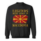 Vintage Macedonian Flag S Sweatshirt