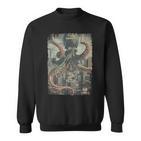 Vintage Octopus Monster Horror Poster Octopus Sweatshirt