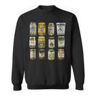 Vintage Pickle Jar Print Retro Pickle Lover Sweatshirt