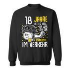 Vor 18 Jahren Der Fastest In Traffic 18Th Birthday Man Sweatshirt